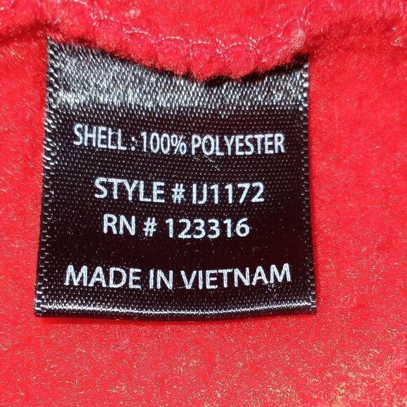 IRIS BASIC RED TRENCH COAT SZ.L GUC. - Picture 6 of 7